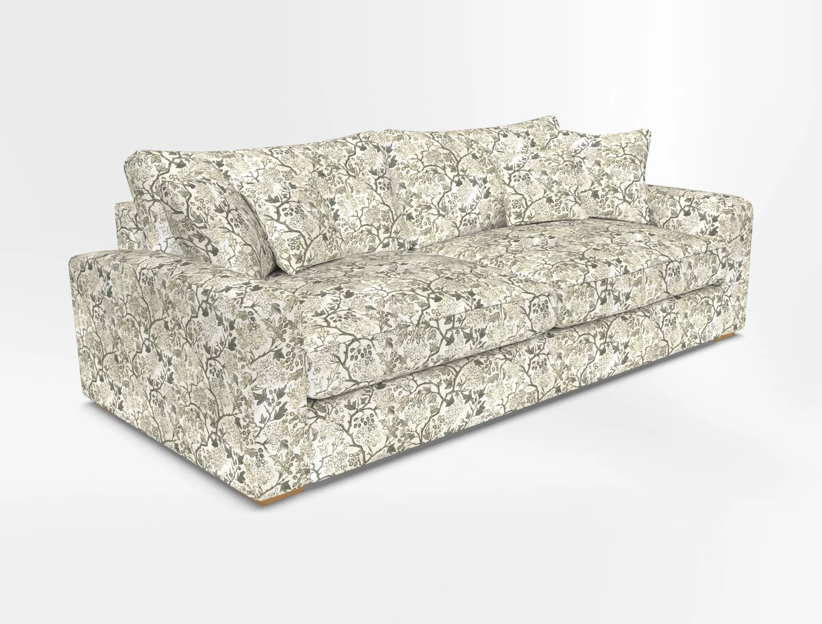 Stockbridge 4 Seater Sofa in Warwick Graf Slate