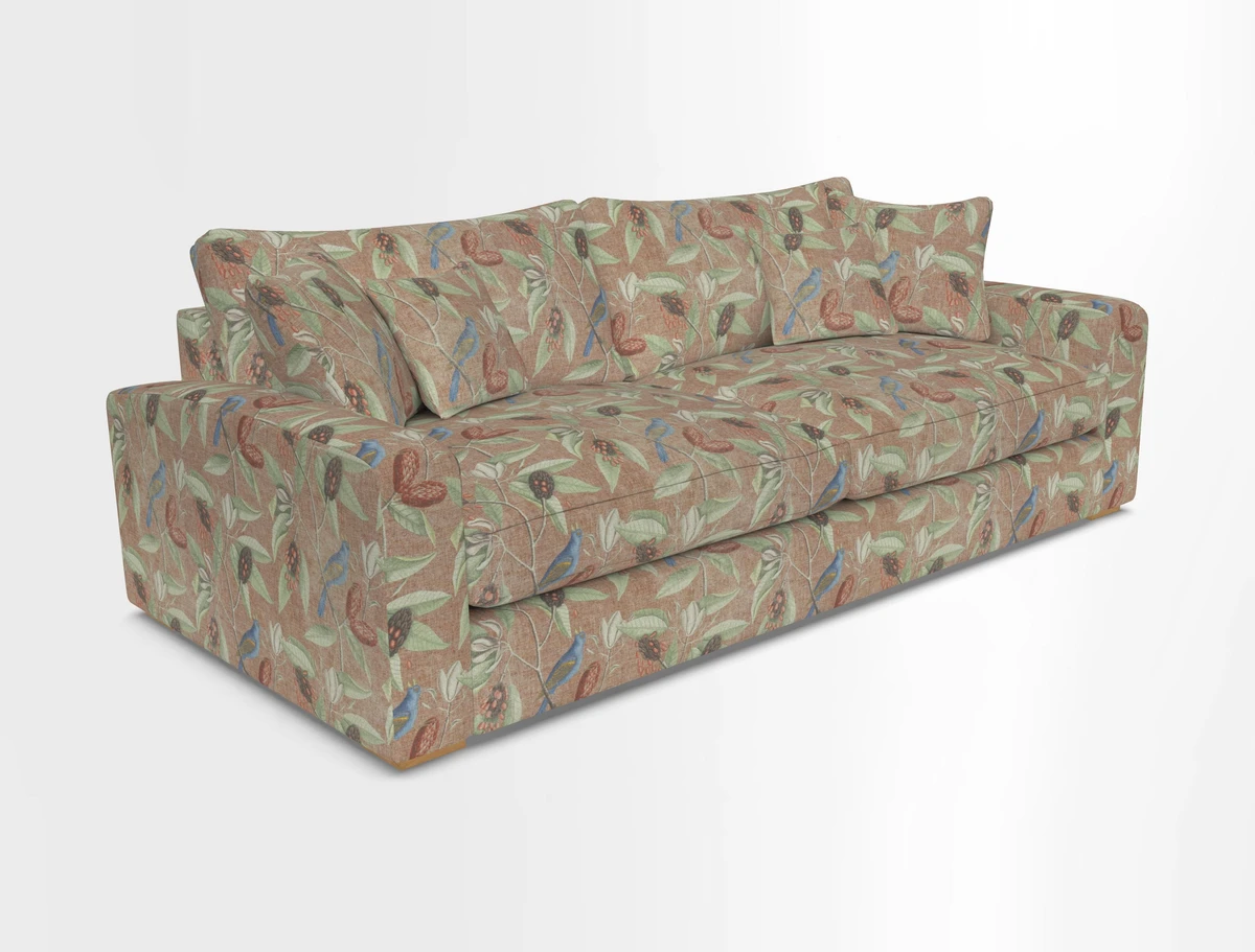 Stockbridge 4 Seater Sofa in Warwick Graf Slate