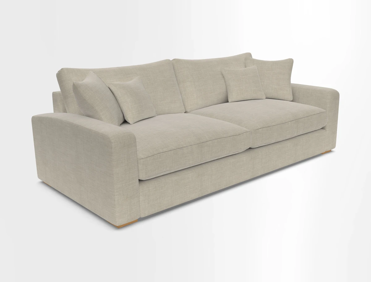 Stockbridge 4 Seater Sofa in Warwick Graf Slate