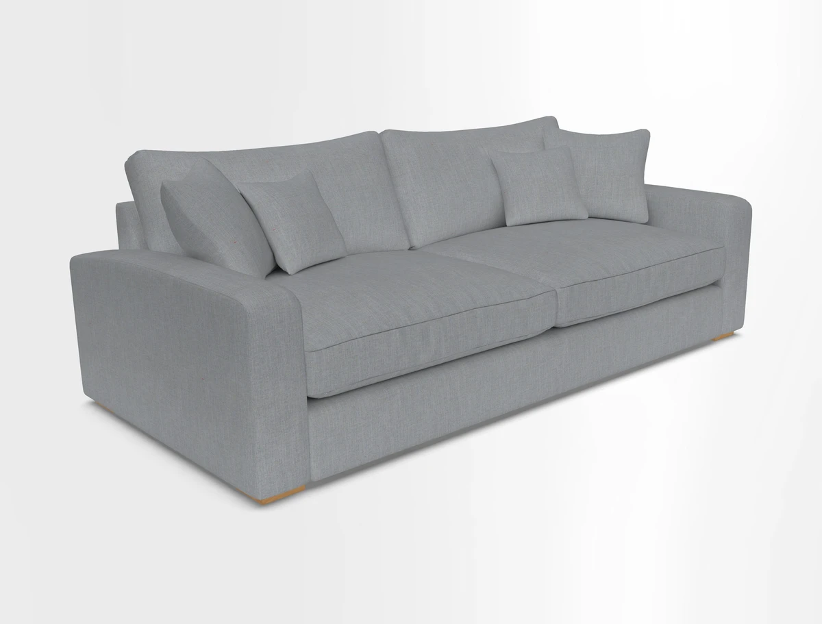 Stockbridge 4 Seater Sofa in Warwick Graf Slate