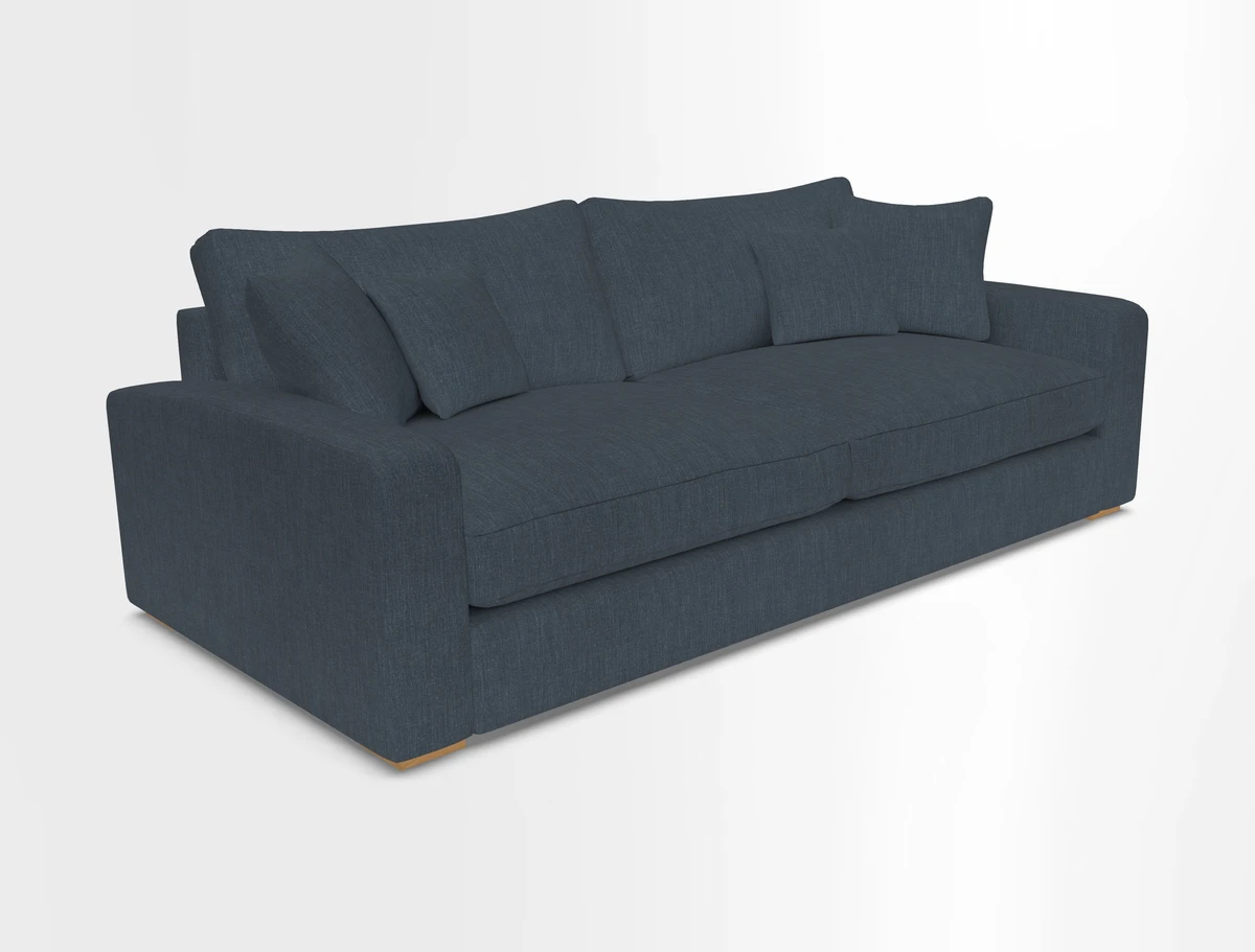 Stockbridge 4 Seater Sofa in Warwick Graf Slate