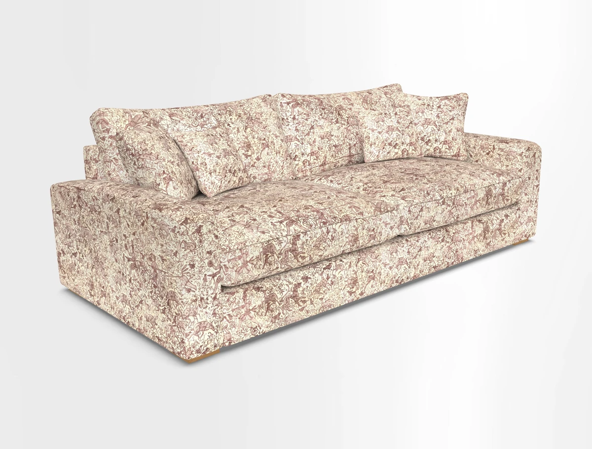 Stockbridge 4 Seater Sofa in Warwick Graf Slate