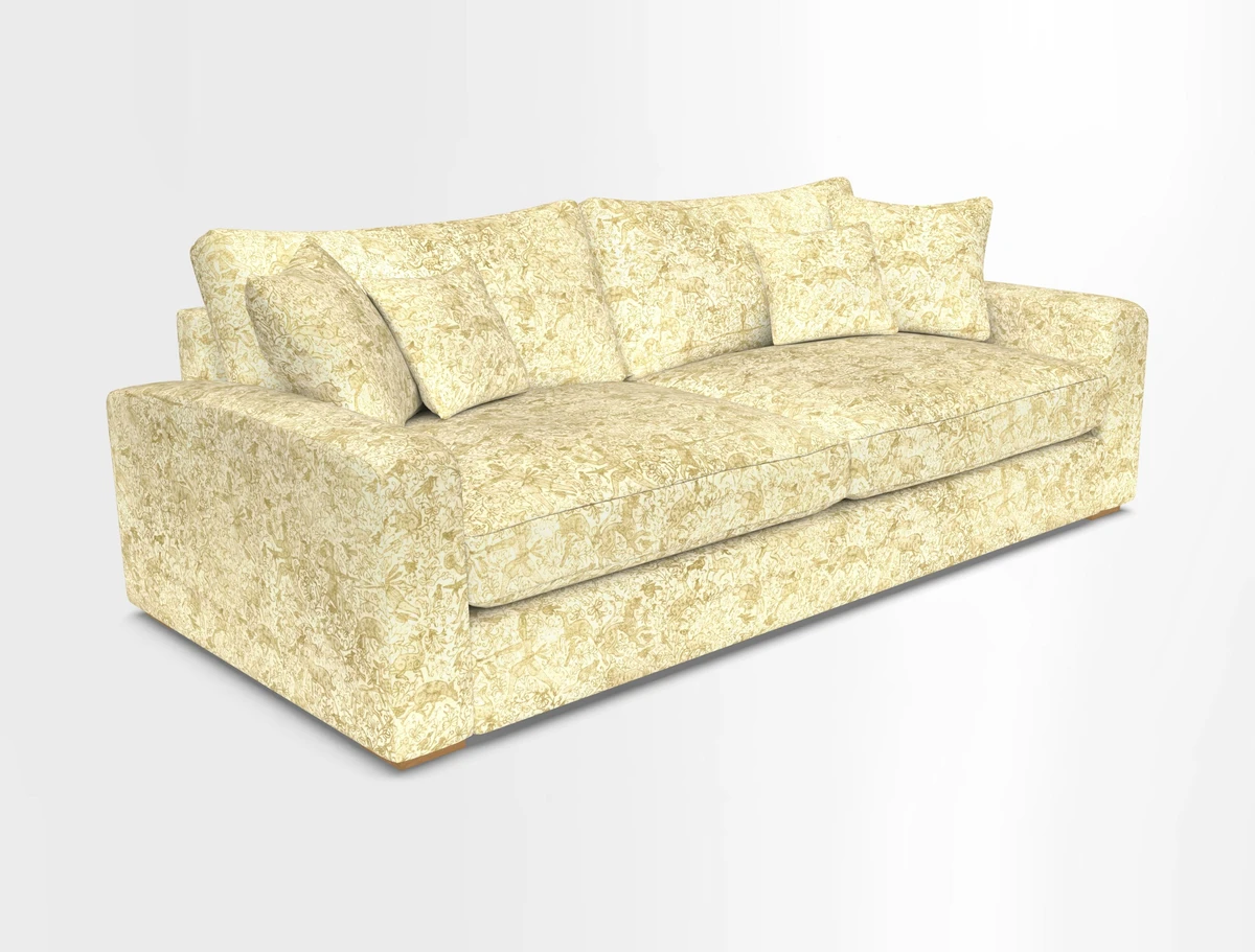Stockbridge 4 Seater Sofa in Warwick Graf Slate