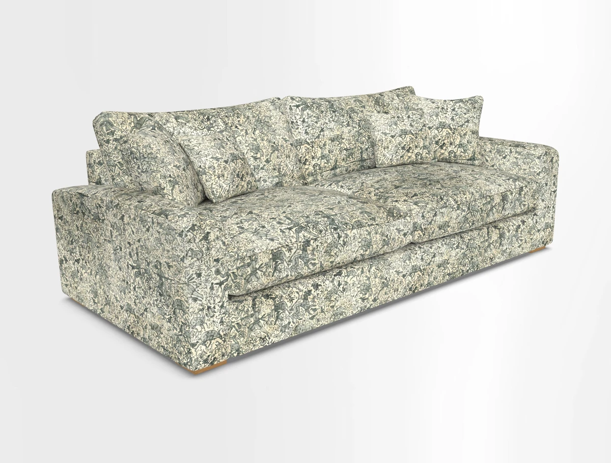 Stockbridge 4 Seater Sofa in Warwick Graf Slate