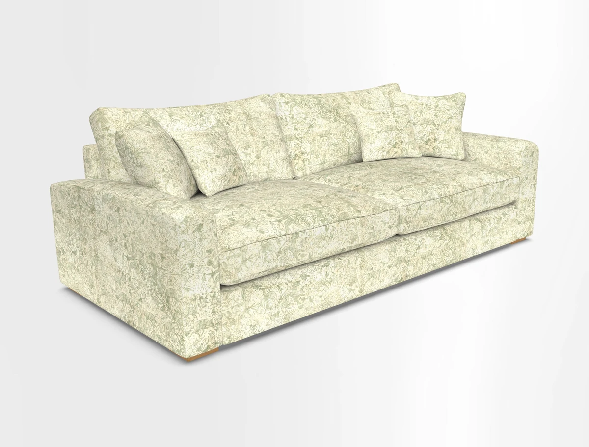 Stockbridge 4 Seater Sofa in Warwick Graf Slate