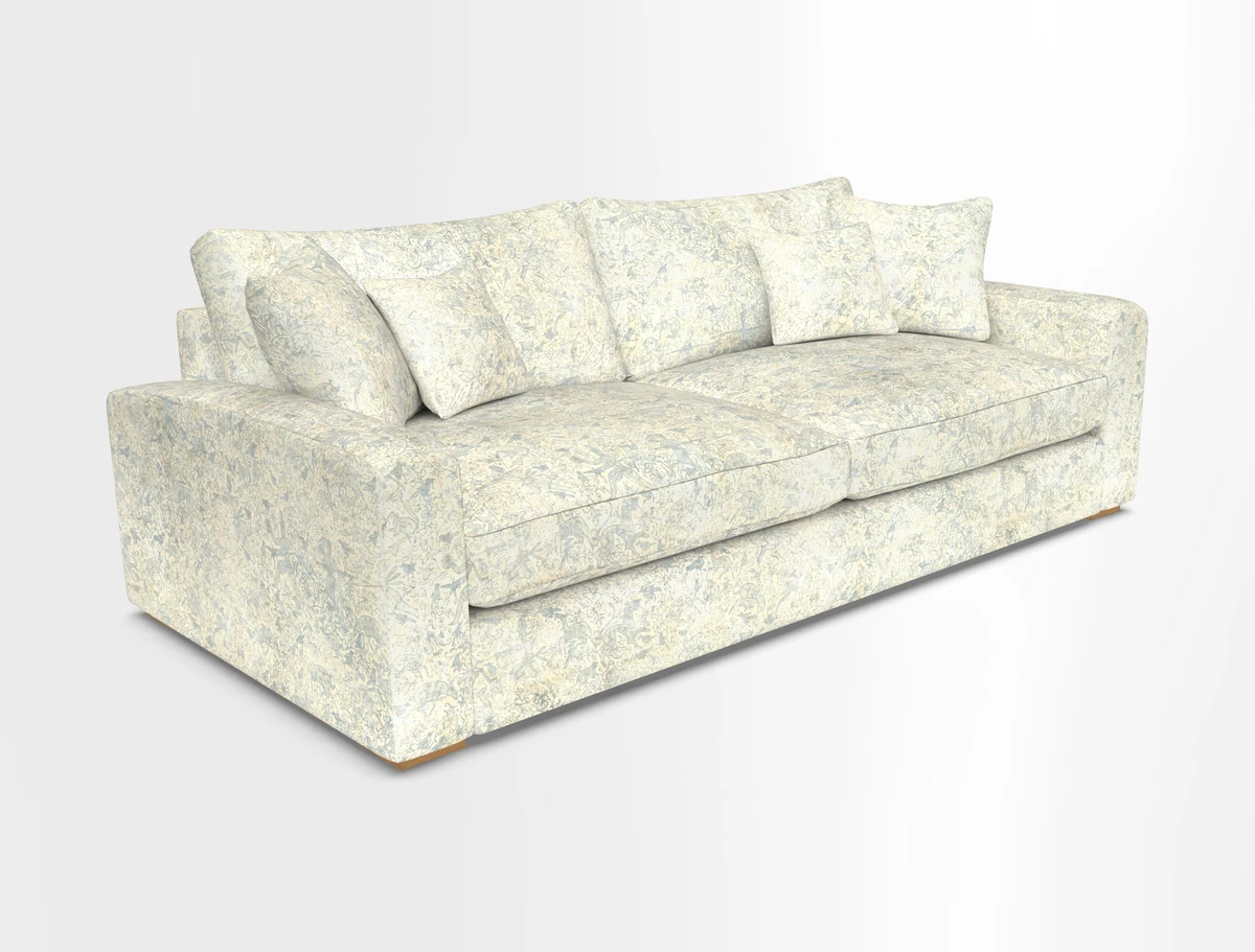 Stockbridge 4 Seater Sofa in Warwick Graf Slate