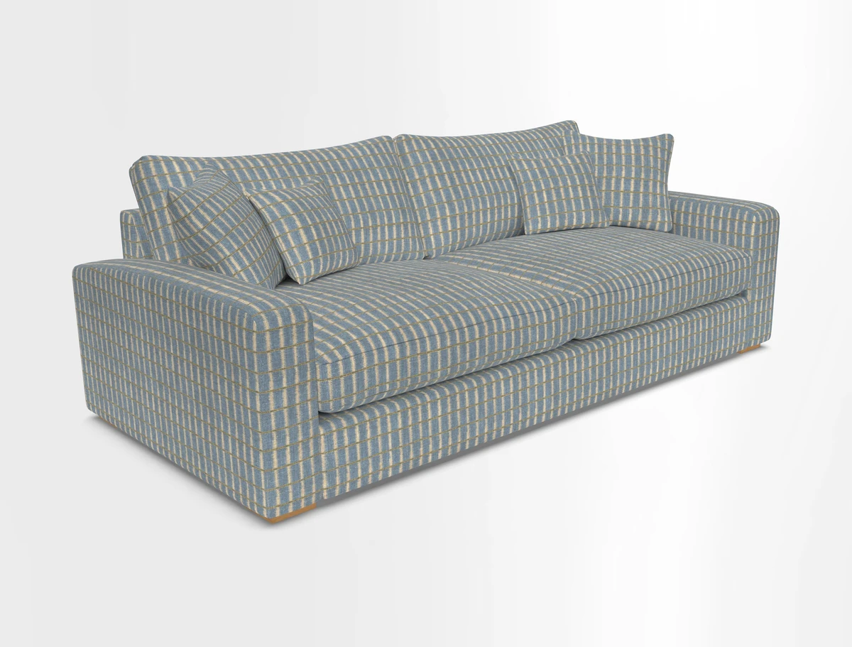 Stockbridge 4 Seater Sofa in Warwick Graf Slate