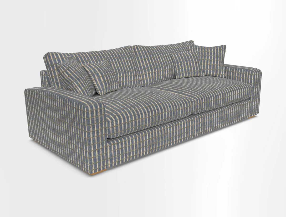 Stockbridge 4 Seater Sofa in Warwick Graf Slate