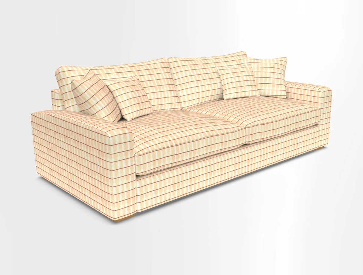 Stockbridge 4 Seater Sofa in Warwick Graf Slate
