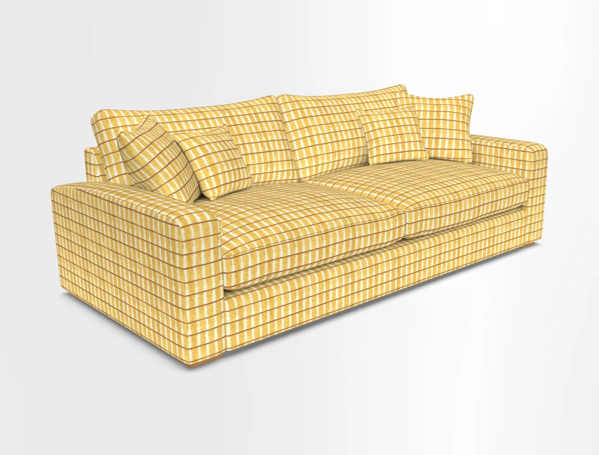 Stockbridge 4 Seater Sofa in Warwick Graf Slate