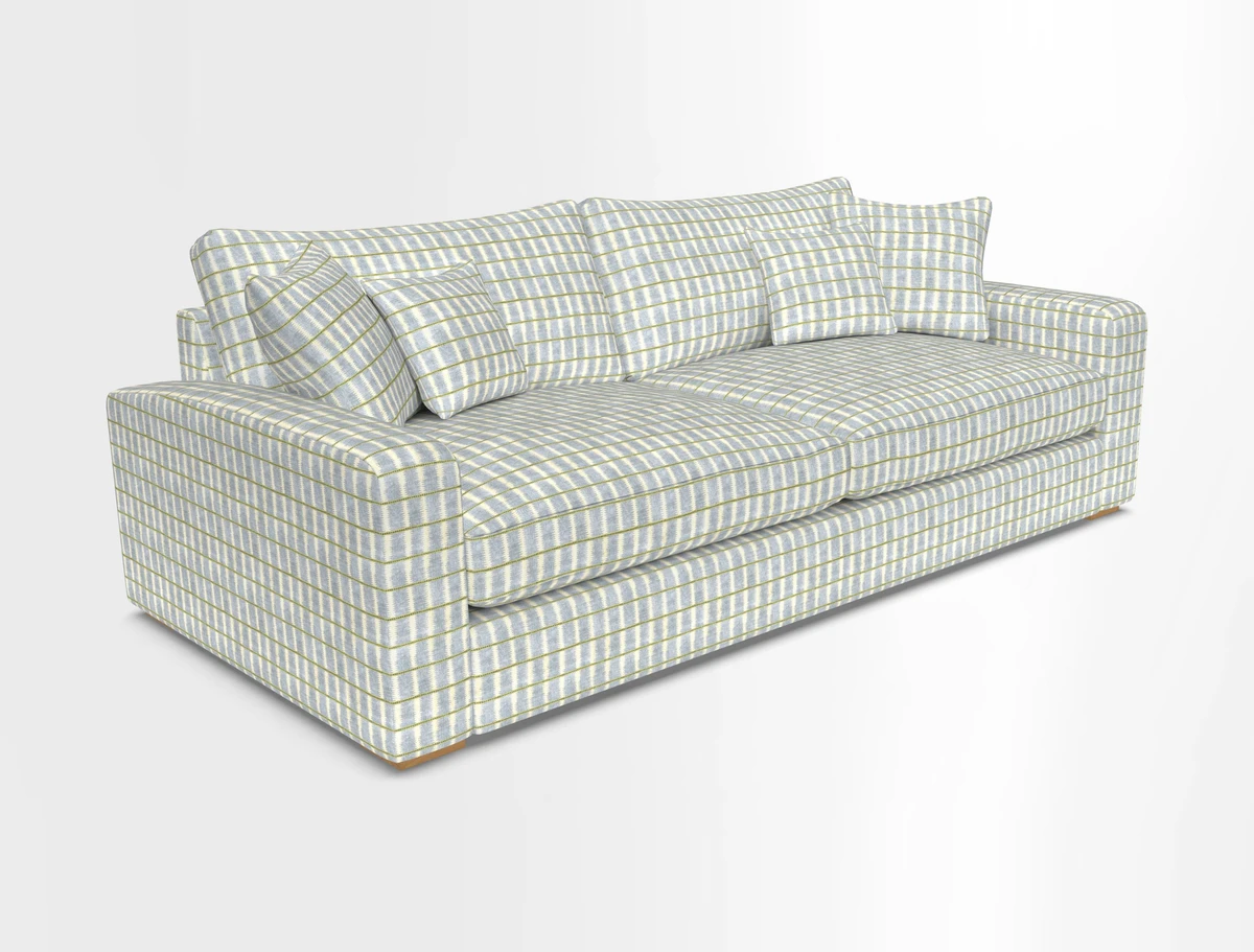 Stockbridge 4 Seater Sofa in Warwick Graf Slate