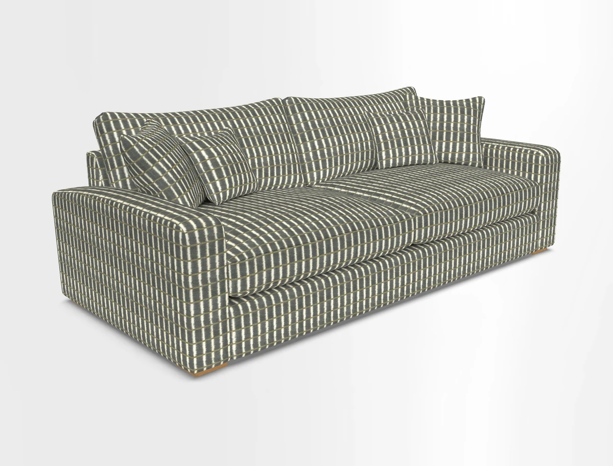 Stockbridge 4 Seater Sofa in Warwick Graf Slate
