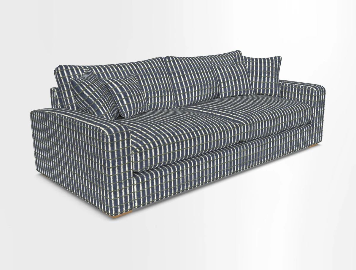 Stockbridge 4 Seater Sofa in Warwick Graf Slate