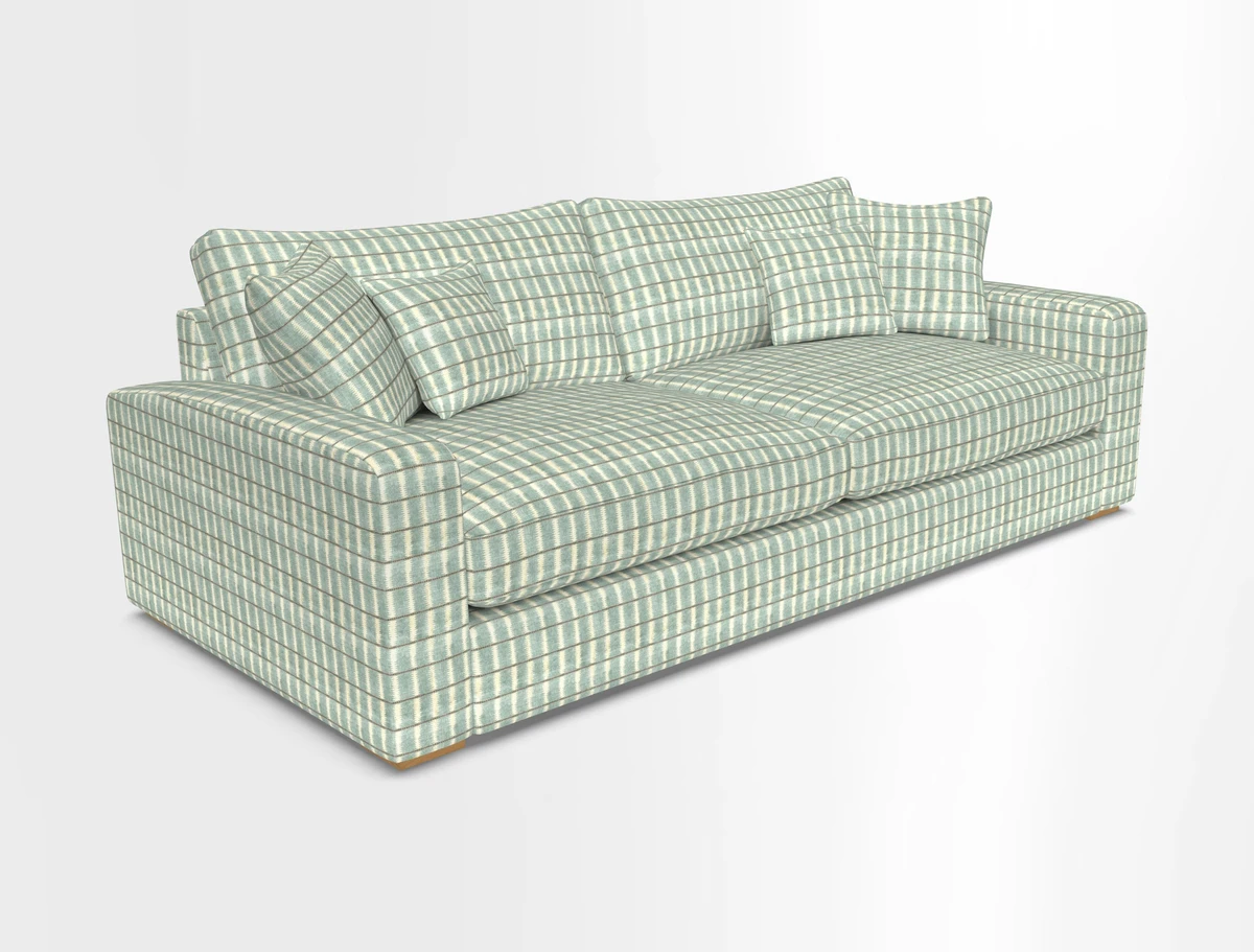 Stockbridge 4 Seater Sofa in Warwick Graf Slate