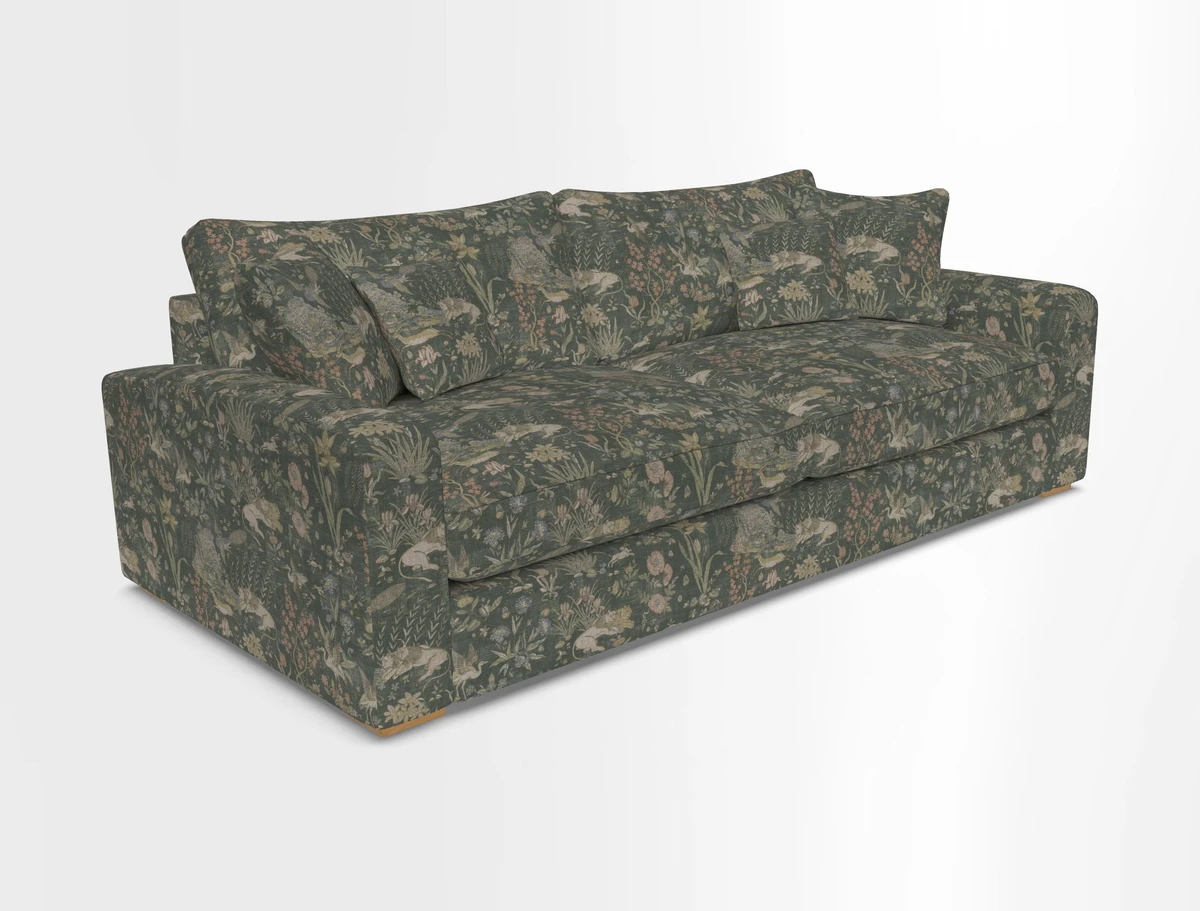 Stockbridge 4 Seater Sofa in Warwick Graf Slate