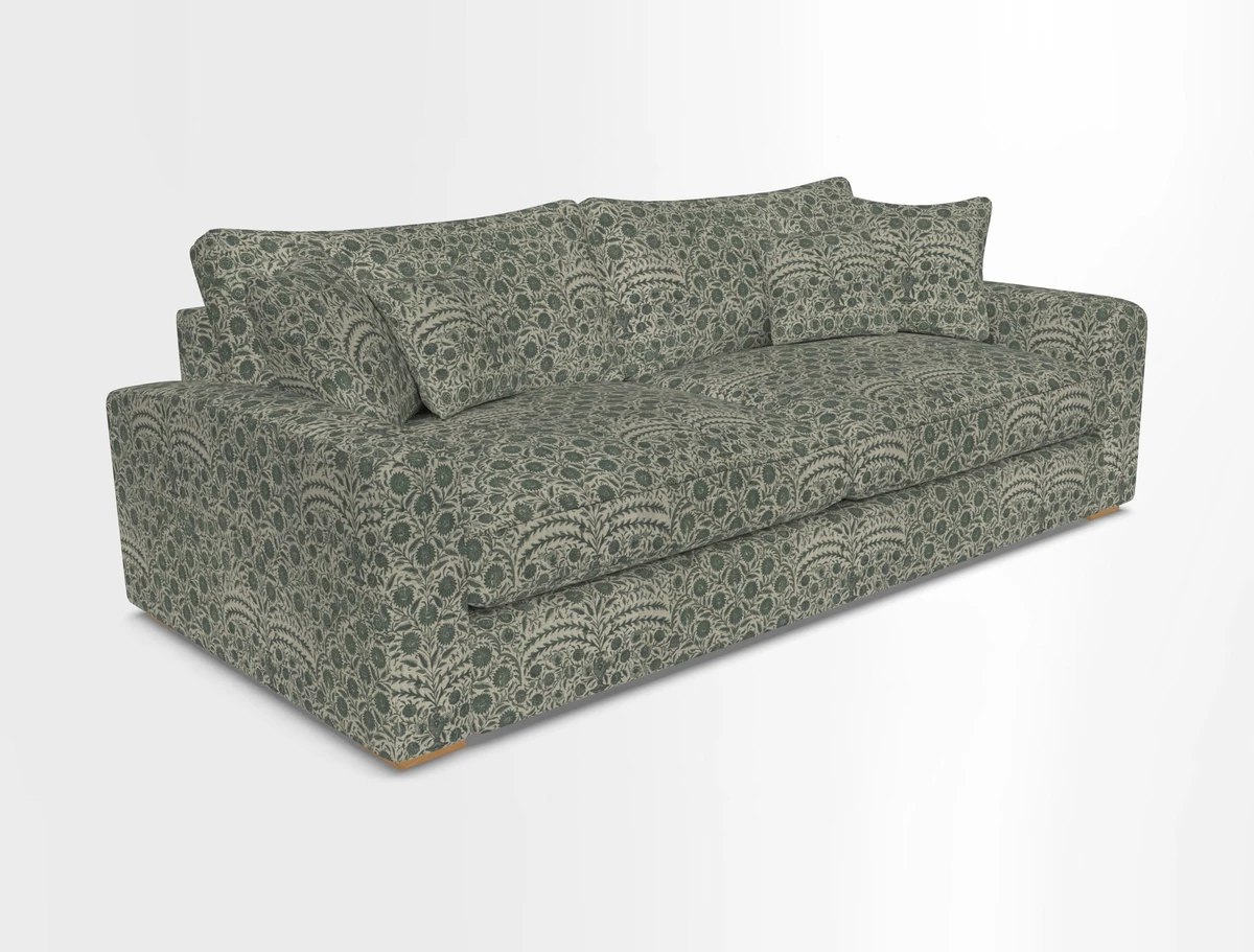 Stockbridge 4 Seater Sofa in Warwick Graf Slate
