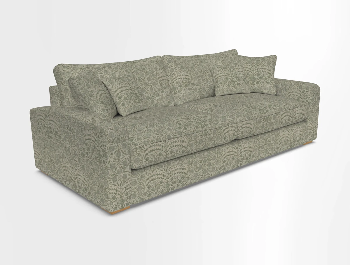 Stockbridge 4 Seater Sofa in Warwick Graf Slate
