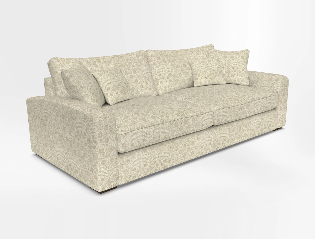Stockbridge 4 Seater Sofa in Warwick Graf Slate