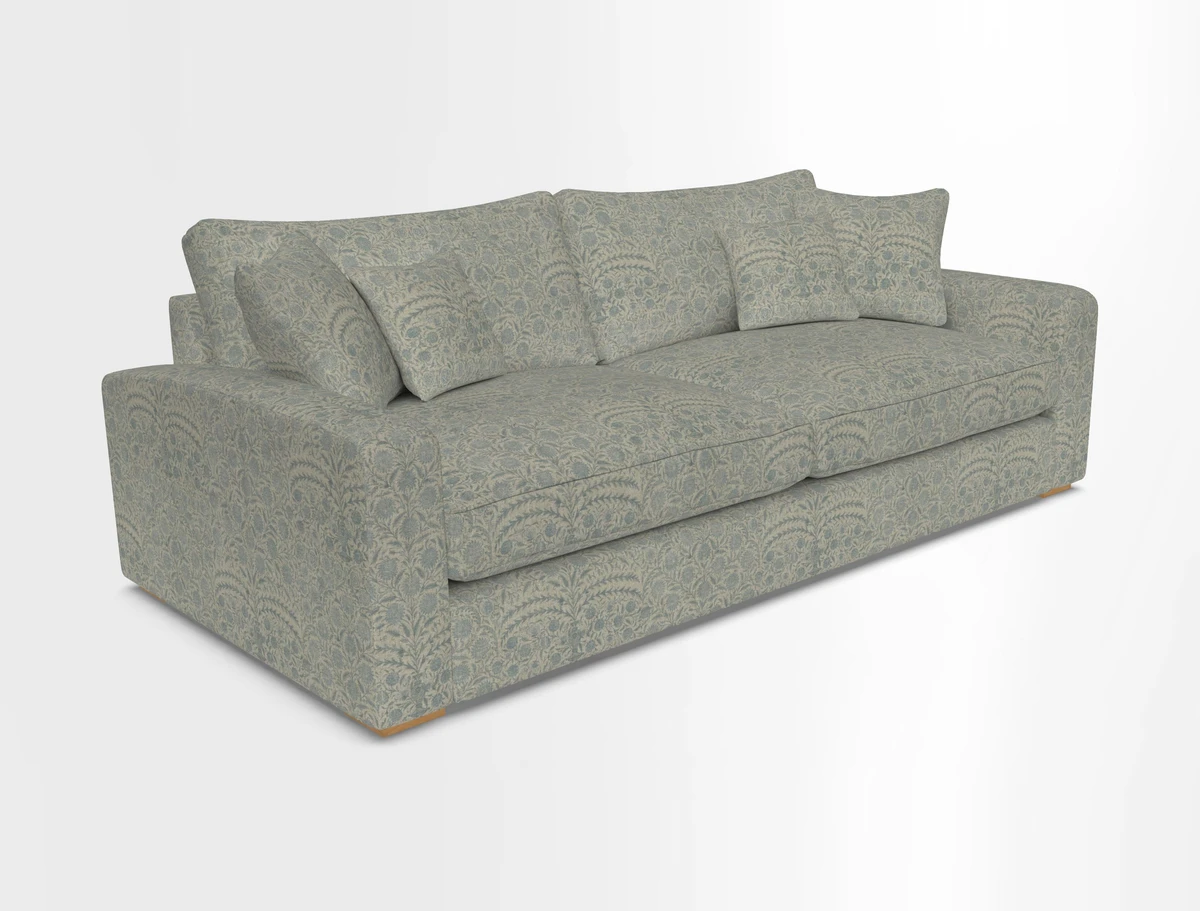 Stockbridge 4 Seater Sofa in Warwick Graf Slate