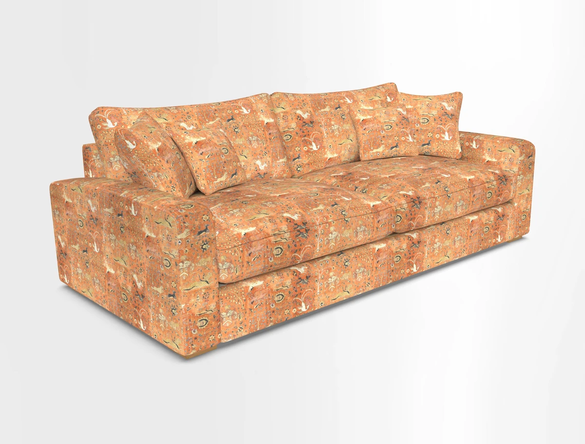 Stockbridge 4 Seater Sofa in Warwick Graf Slate