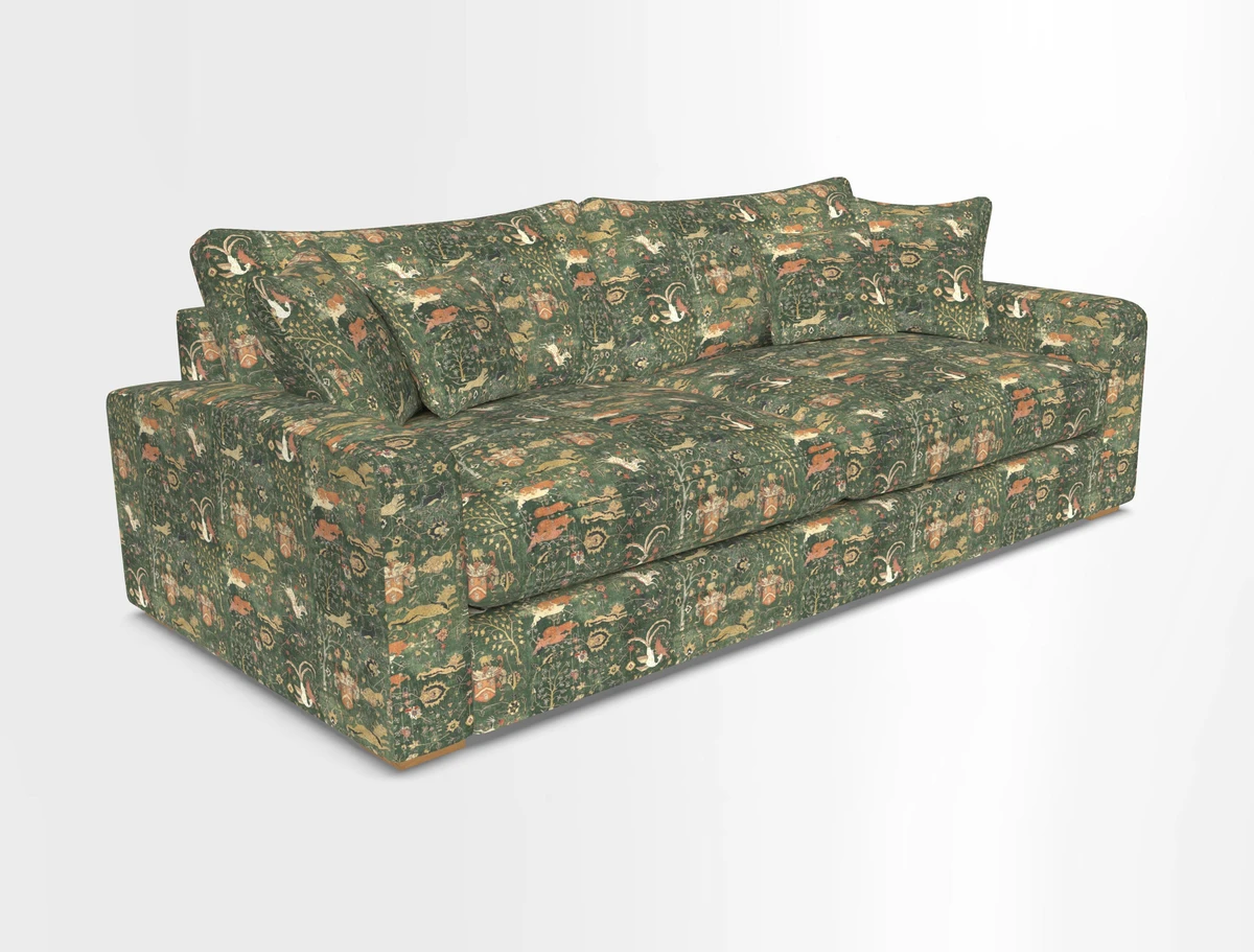 Stockbridge 4 Seater Sofa in Warwick Graf Slate
