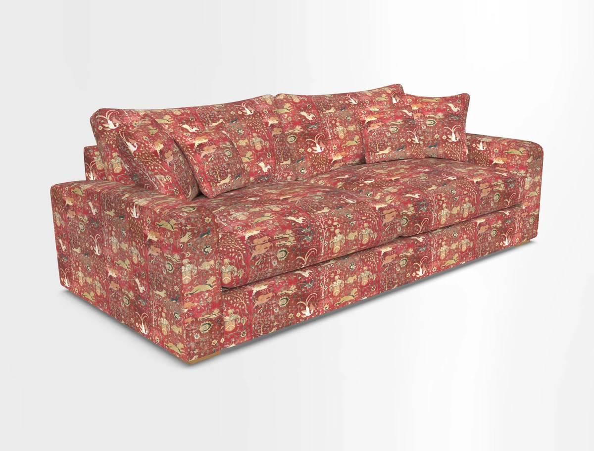 Stockbridge 4 Seater Sofa in Warwick Graf Slate