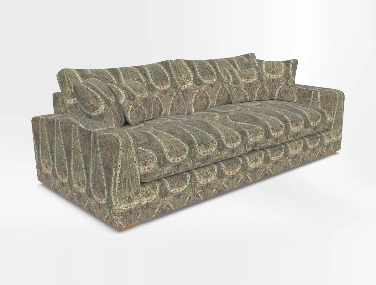 Stockbridge 4 Seater Sofa in Warwick Graf Slate