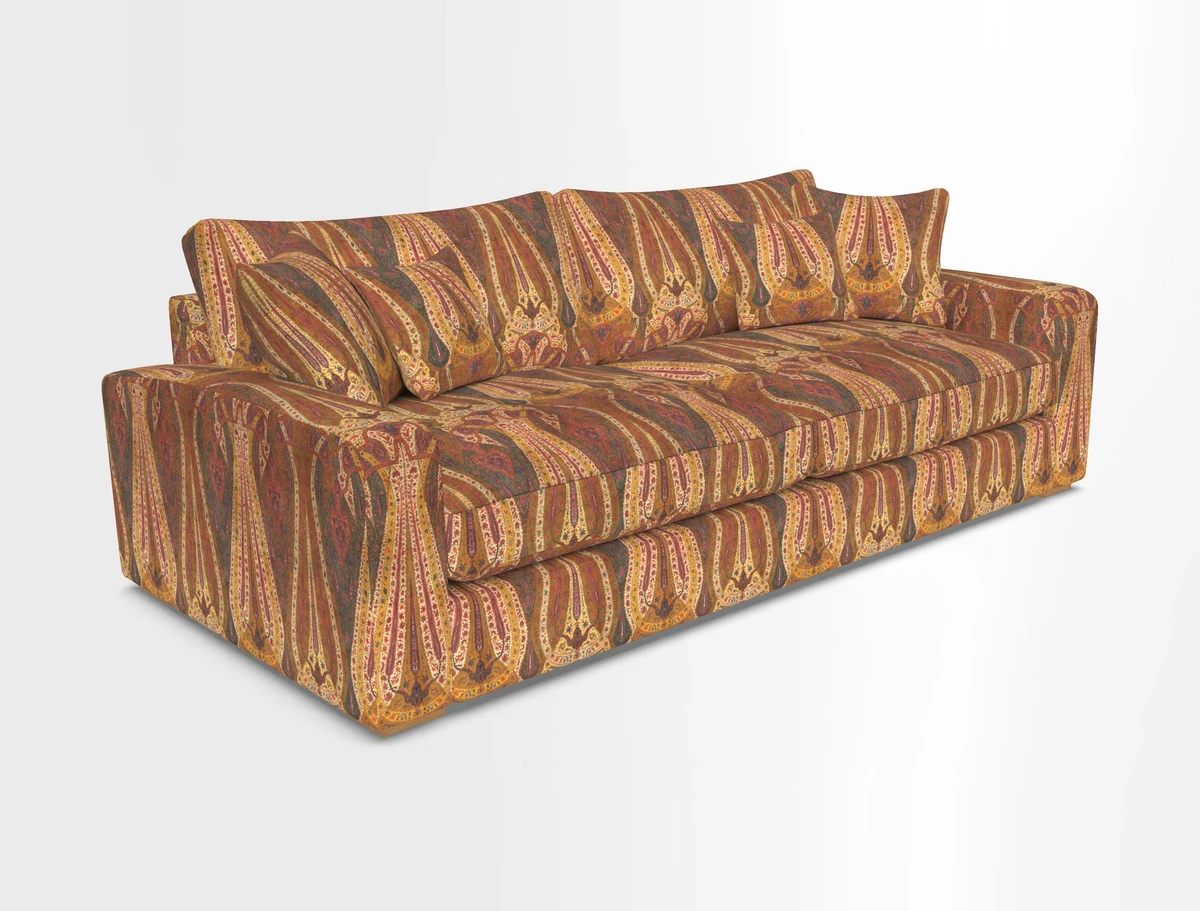 Stockbridge 4 Seater Sofa in Warwick Graf Slate