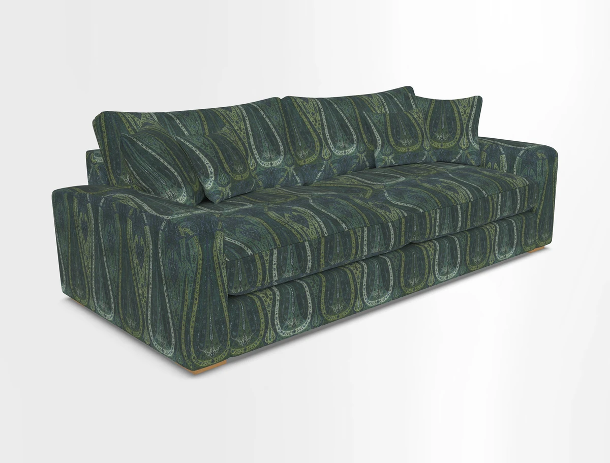 Stockbridge 4 Seater Sofa in Warwick Graf Slate