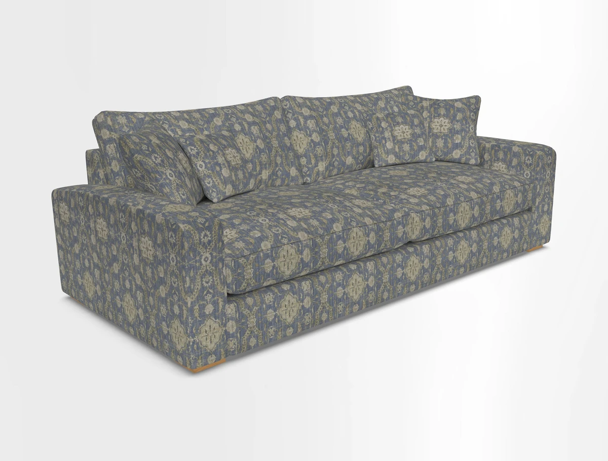 Stockbridge 4 Seater Sofa in Warwick Graf Slate