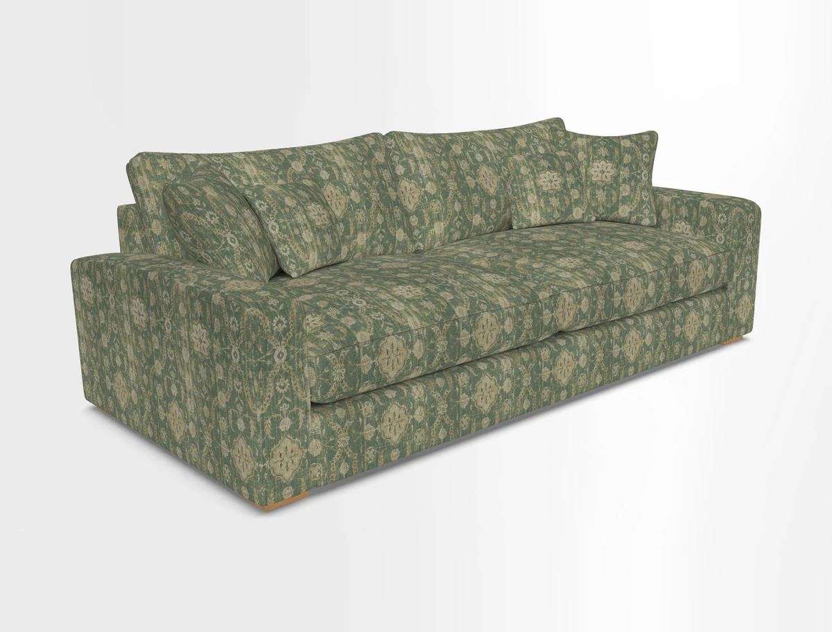 Stockbridge 4 Seater Sofa in Warwick Graf Slate