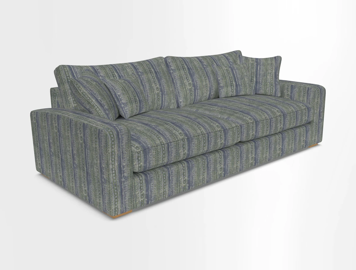 Stockbridge 4 Seater Sofa in Warwick Graf Slate