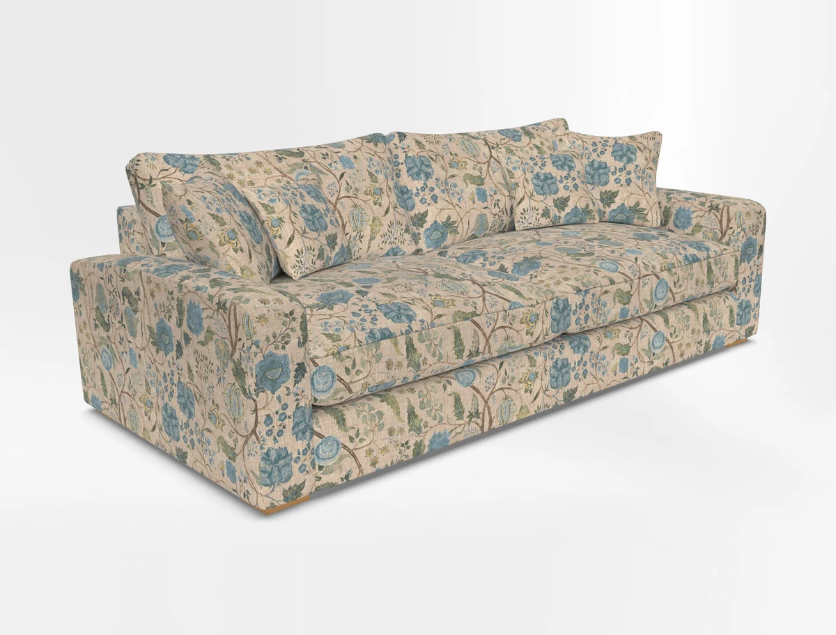 Stockbridge 4 Seater Sofa in Warwick Graf Slate