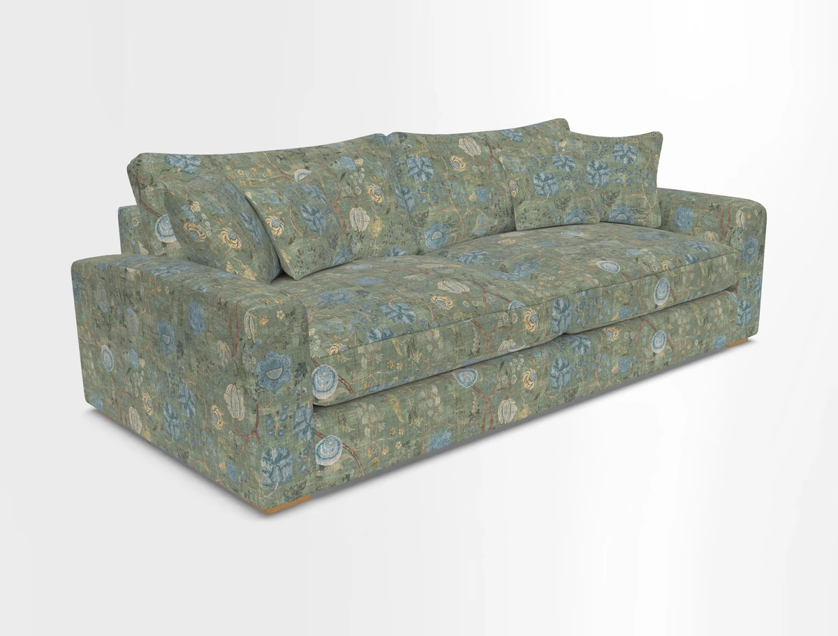 Stockbridge 4 Seater Sofa in Warwick Graf Slate