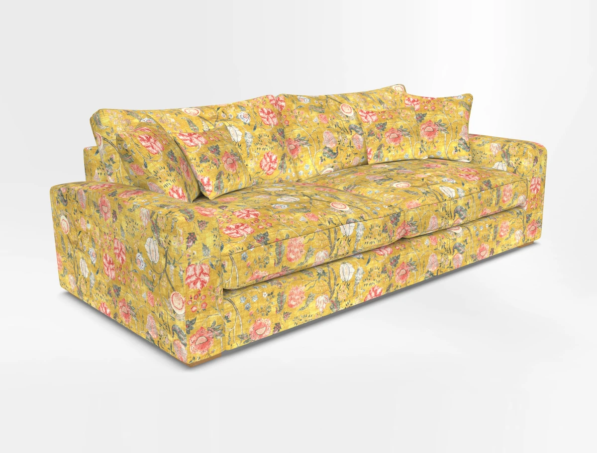 Stockbridge 4 Seater Sofa in Warwick Graf Slate