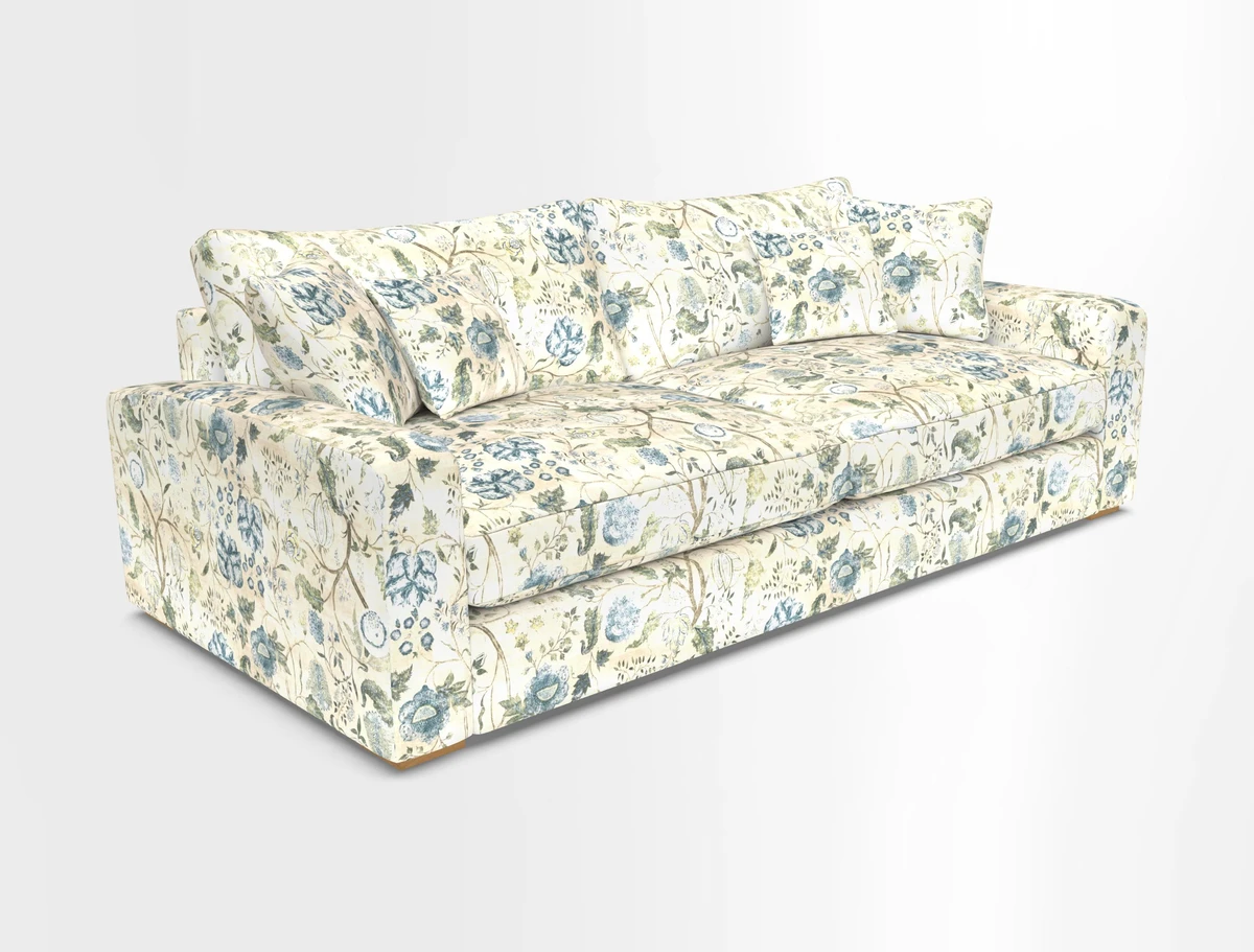 Stockbridge 4 Seater Sofa in Warwick Graf Slate