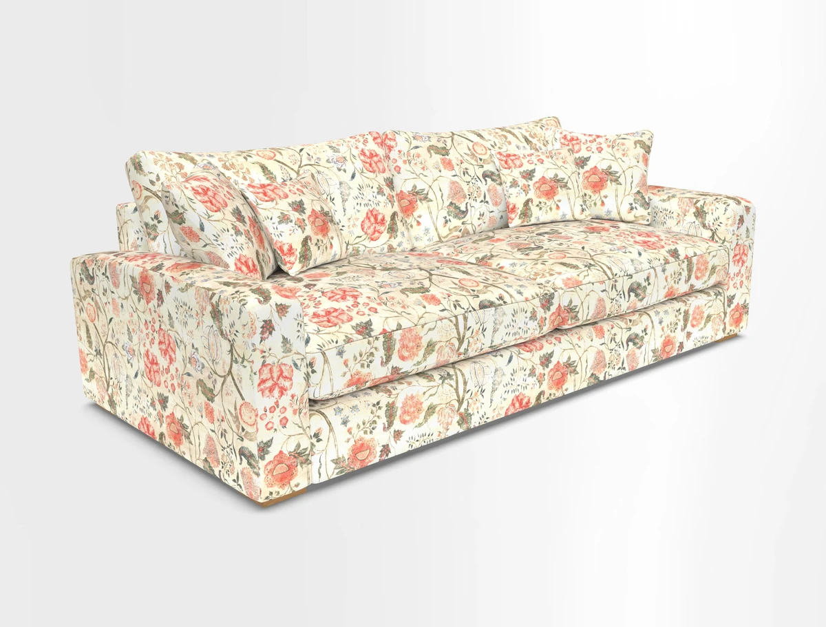 Stockbridge 4 Seater Sofa in Warwick Graf Slate