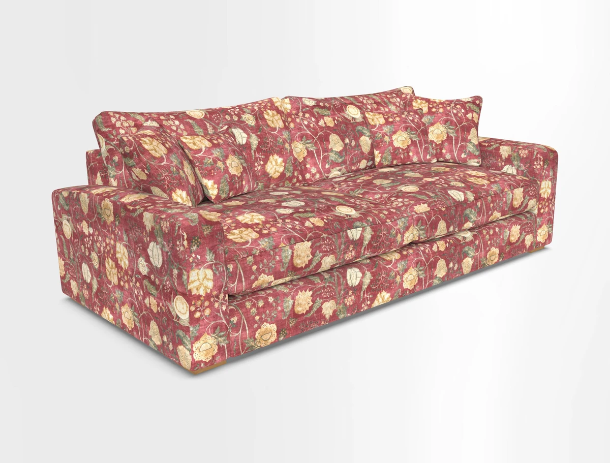 Stockbridge 4 Seater Sofa in Warwick Graf Slate