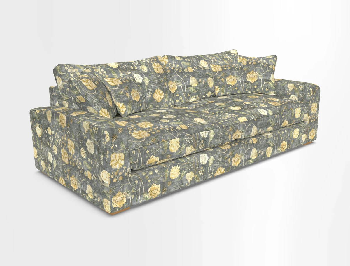 Stockbridge 4 Seater Sofa in Warwick Graf Slate