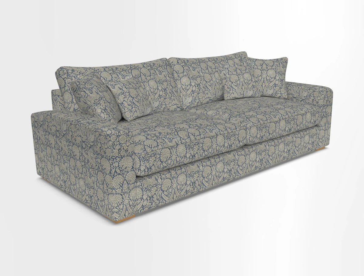 Stockbridge 4 Seater Sofa in Warwick Graf Slate
