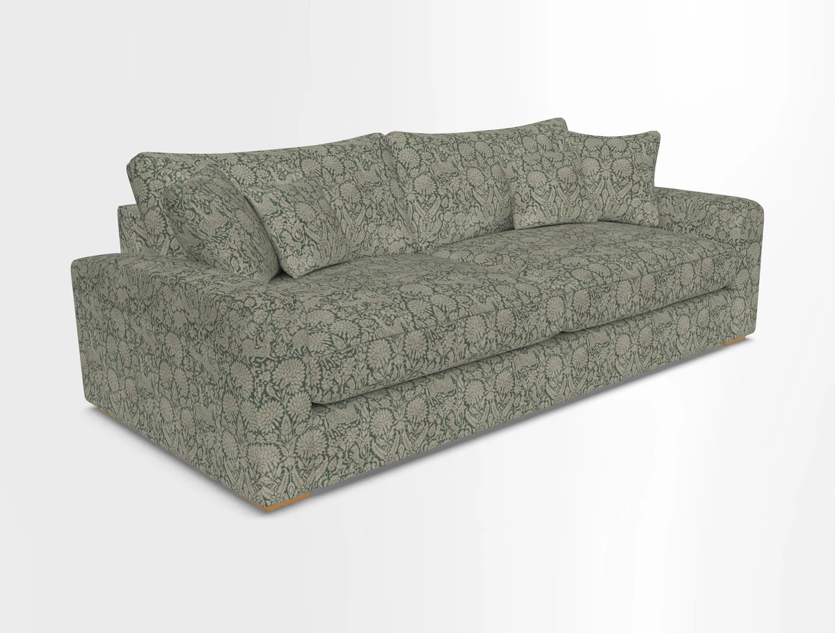 Stockbridge 4 Seater Sofa in Warwick Graf Slate