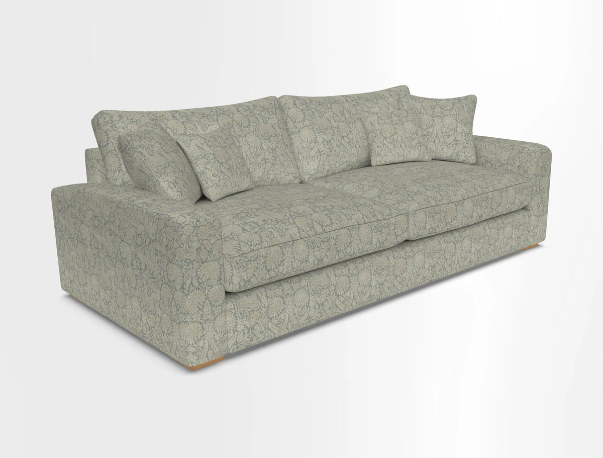 Stockbridge 4 Seater Sofa in Warwick Graf Slate