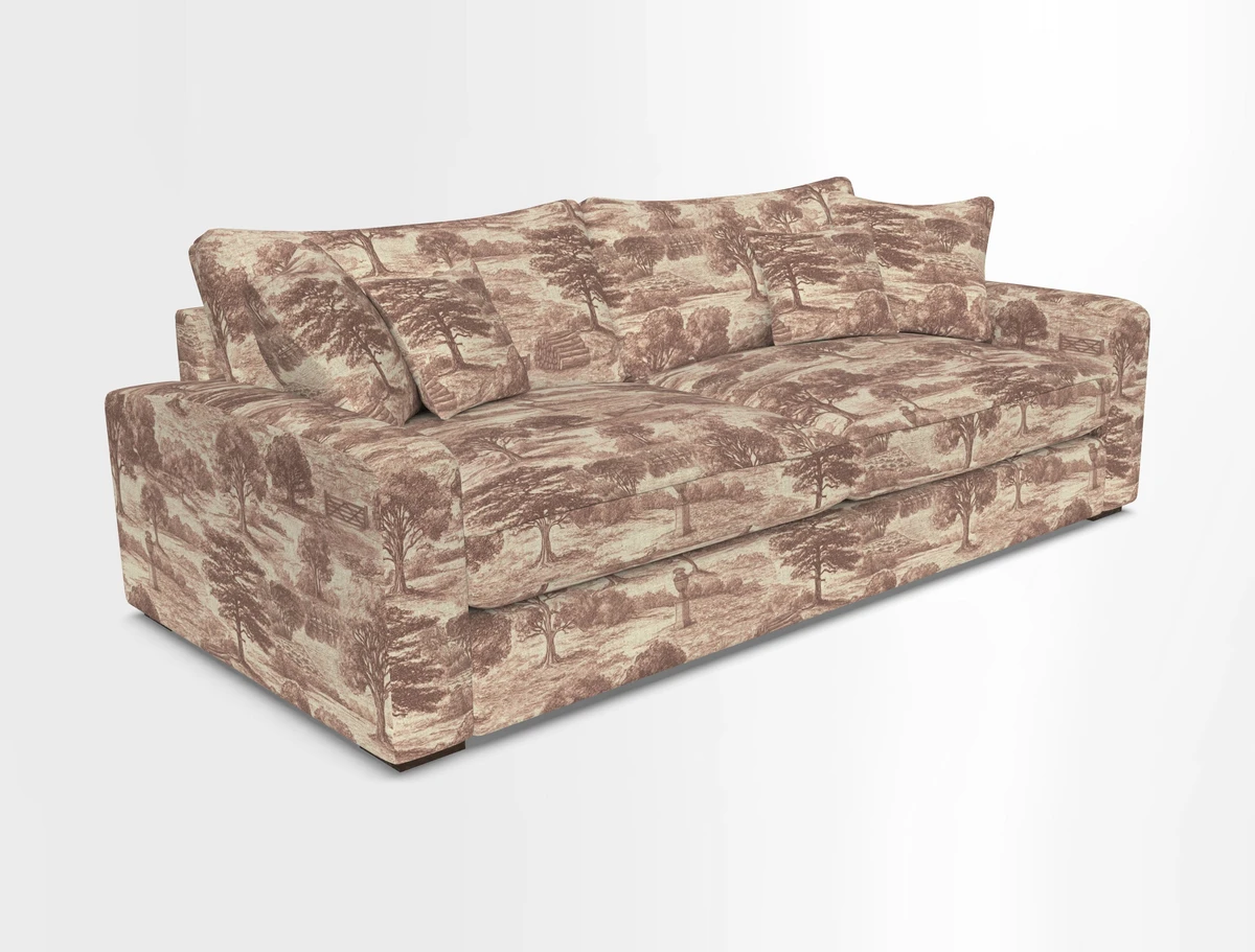 Stockbridge 4 Seater Sofa in Warwick Graf Slate