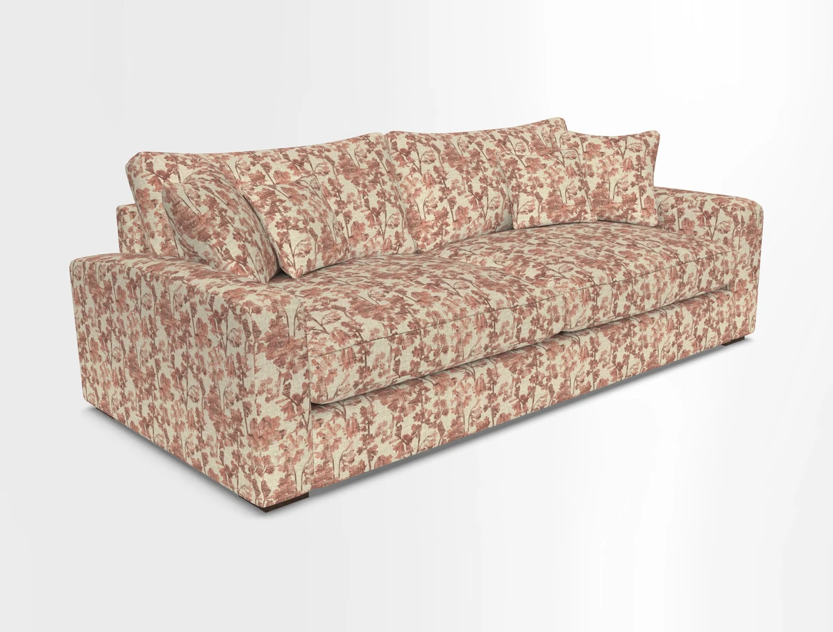 Stockbridge 4 Seater Sofa in Warwick Graf Slate