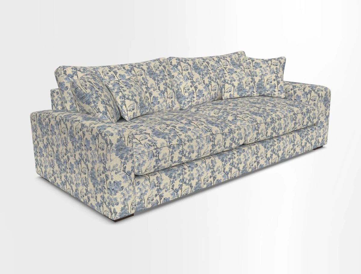 Stockbridge 4 Seater Sofa in Warwick Graf Slate