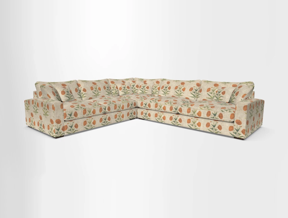 Stockbridge Corner Sofa RHF in Sanday Natural