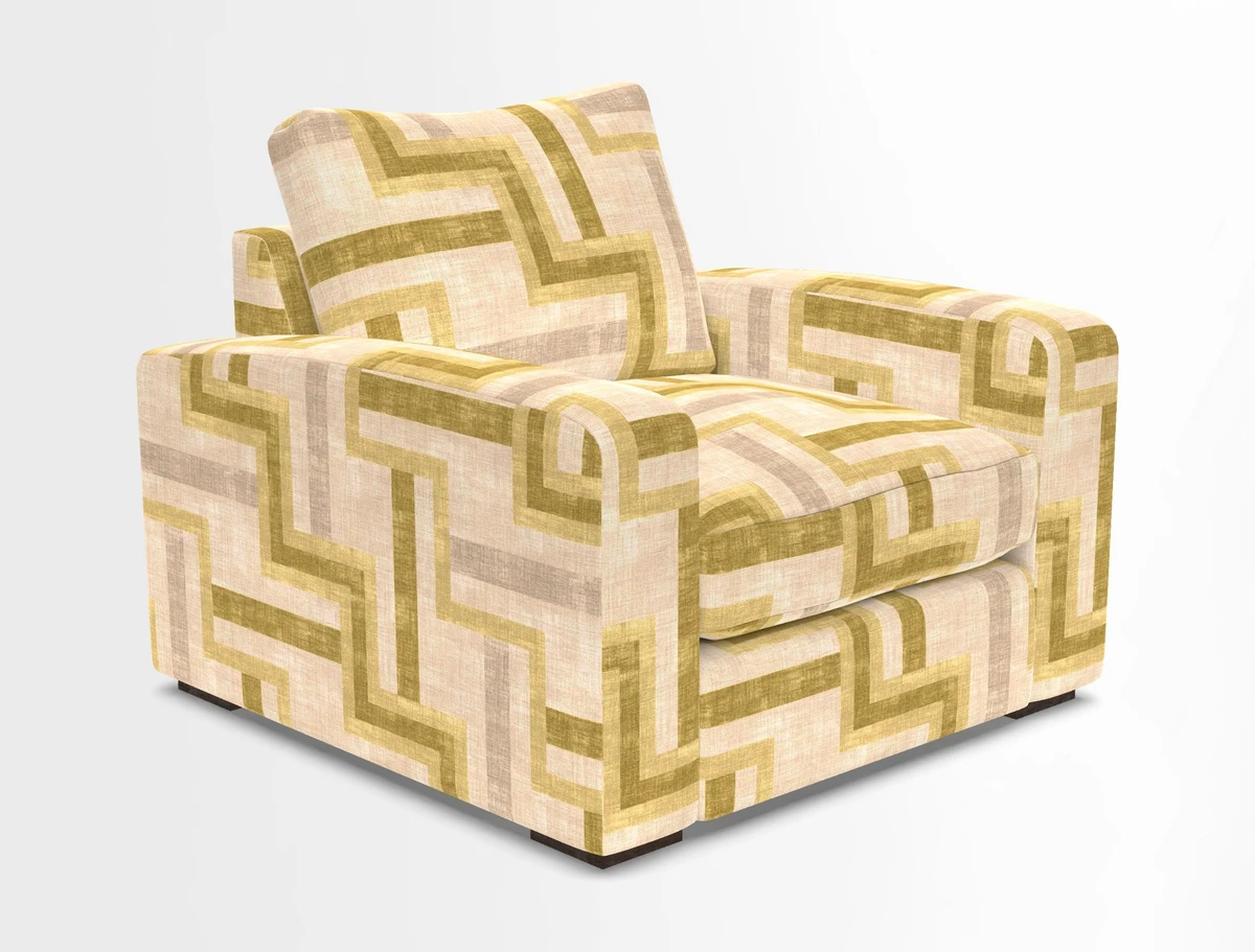 Stockbridge Chair in Two Tone Plain Biscuit