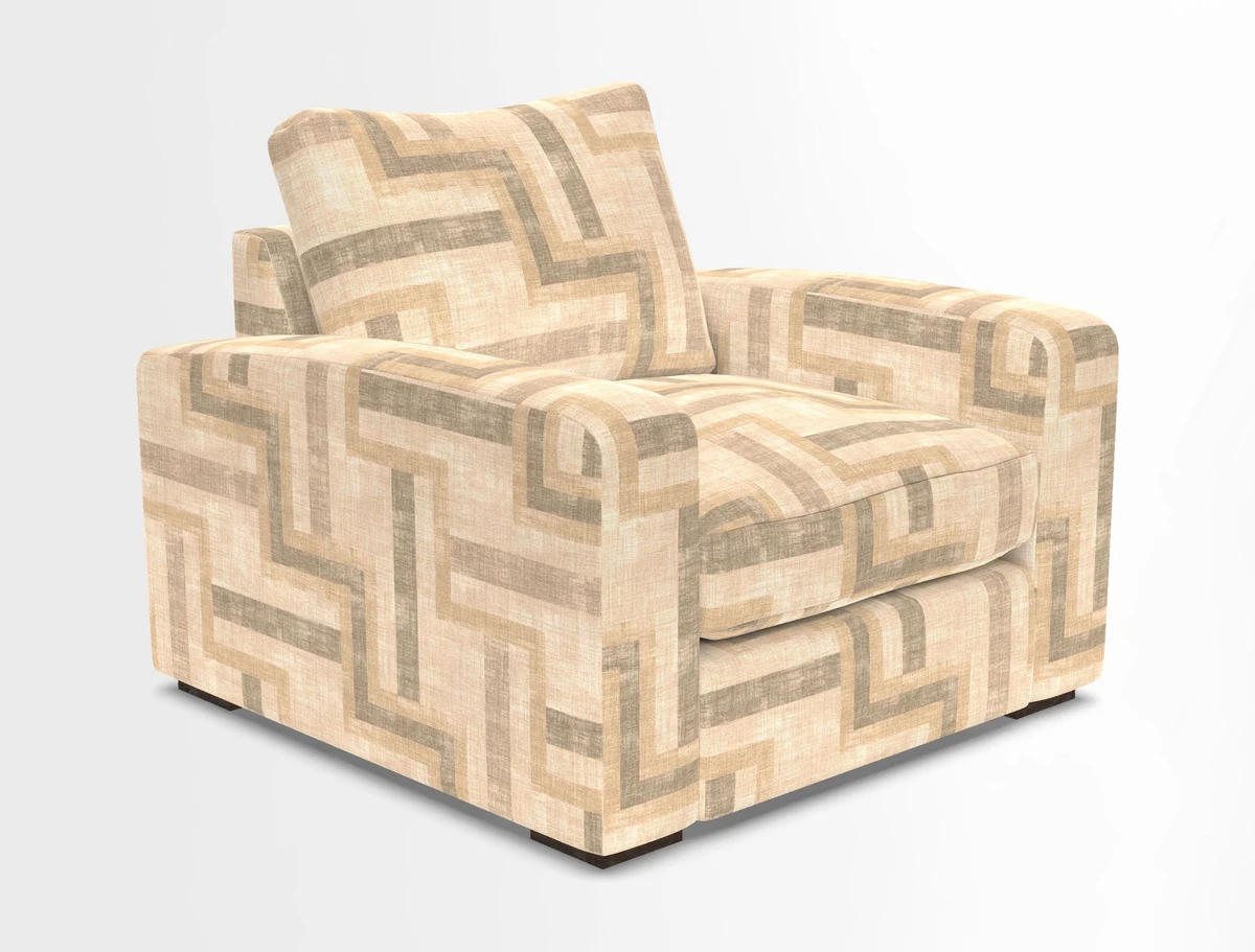 Stockbridge Chair in Two Tone Plain Biscuit