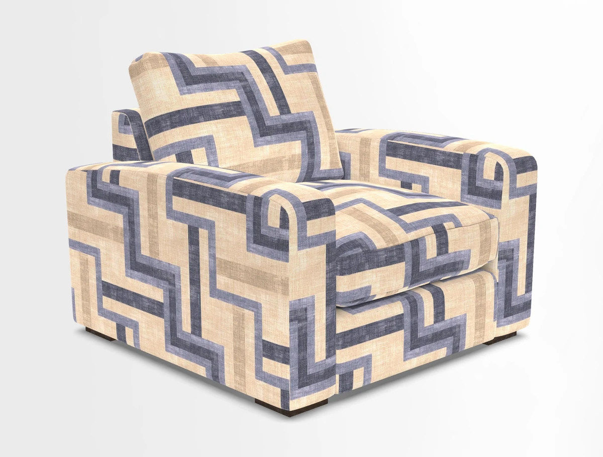 Stockbridge Chair in Two Tone Plain Biscuit