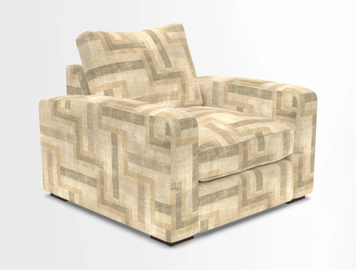 Stockbridge Chair in Two Tone Plain Biscuit